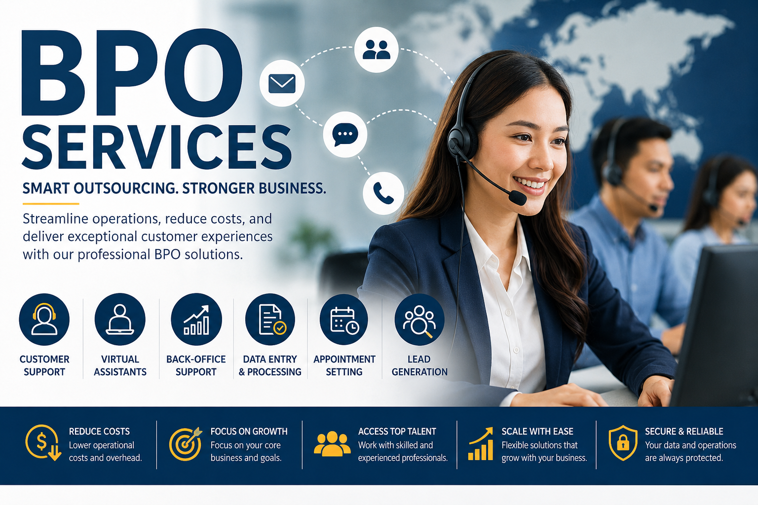 BPO Services: How Outsourcing Helps Businesses Save Time, Reduce Costs, and Scale Faster