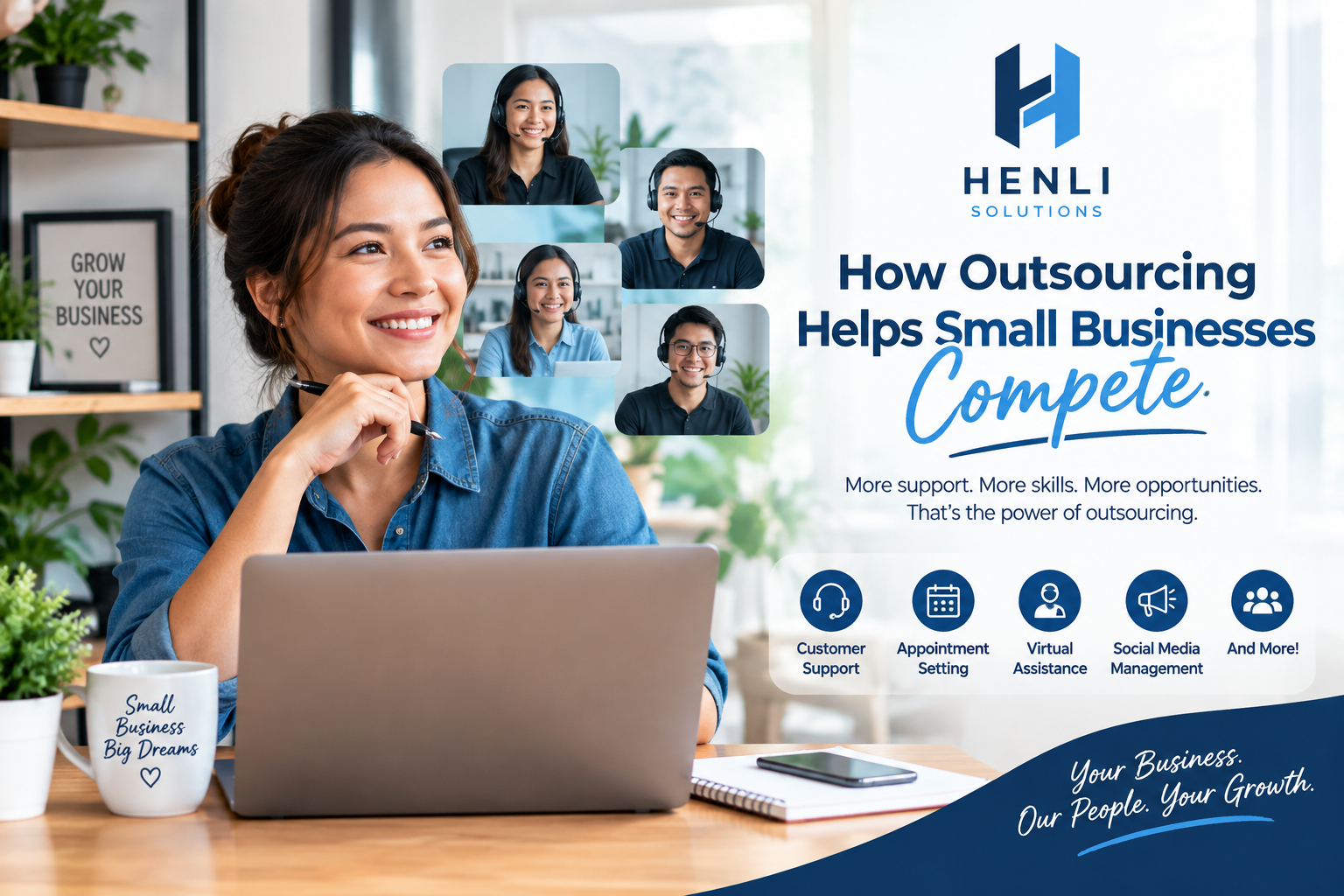 How Outsourcing Helps Small Businesses Compete