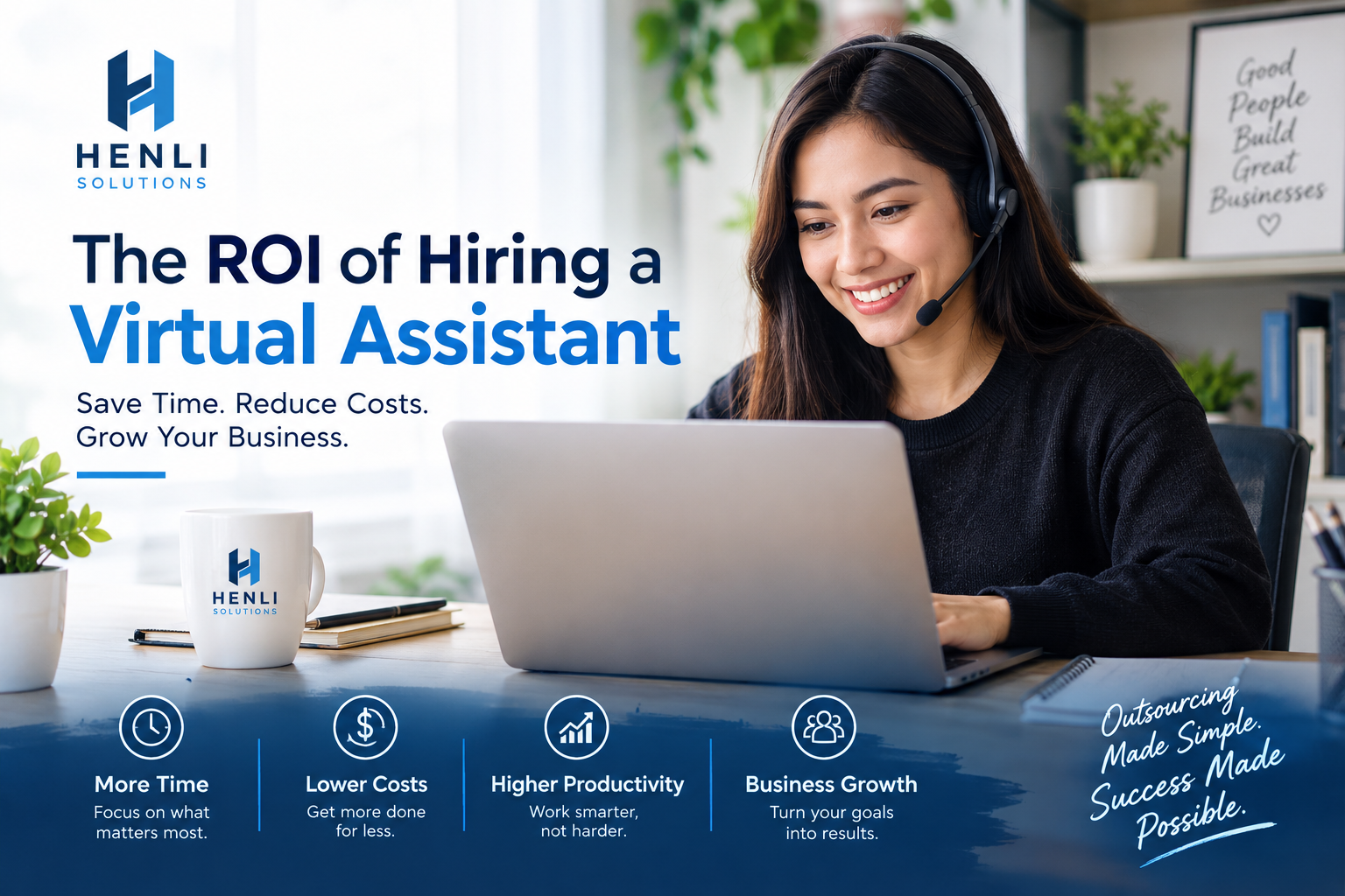 The ROI of Hiring a Virtual Assistant: How Outsourcing Saves Time, Money, and Helps Your Business Grow