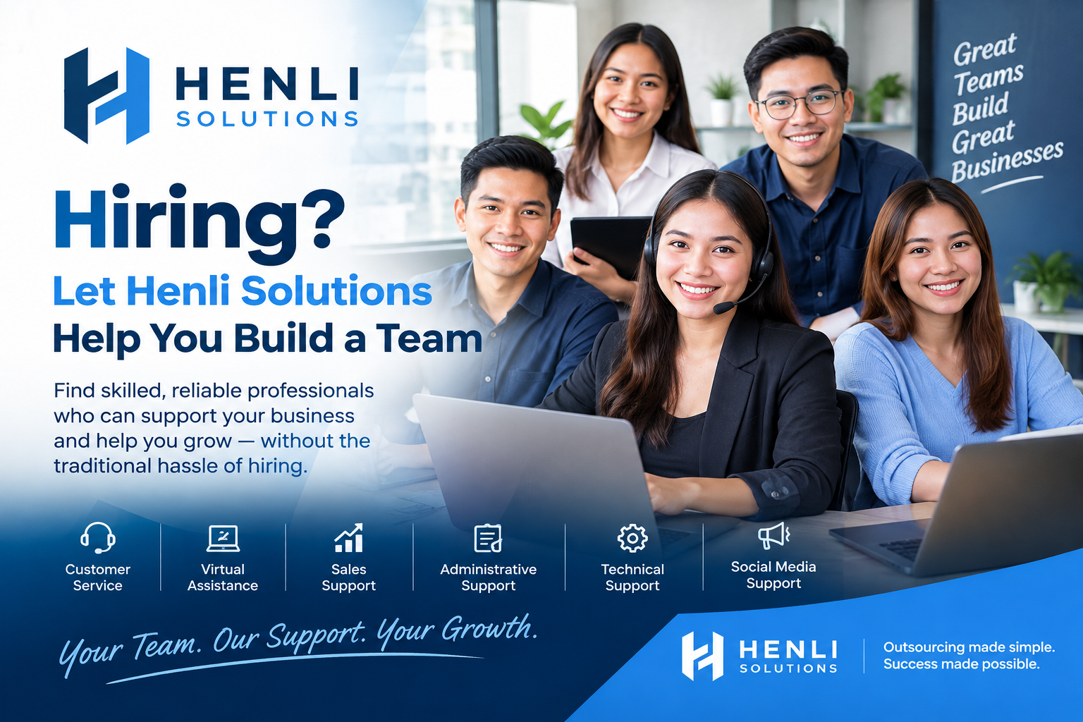 Hiring? Let Henli Solutions Help You Build a Team